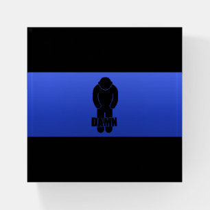 Thin Blue Line Police Bummer Paperweight