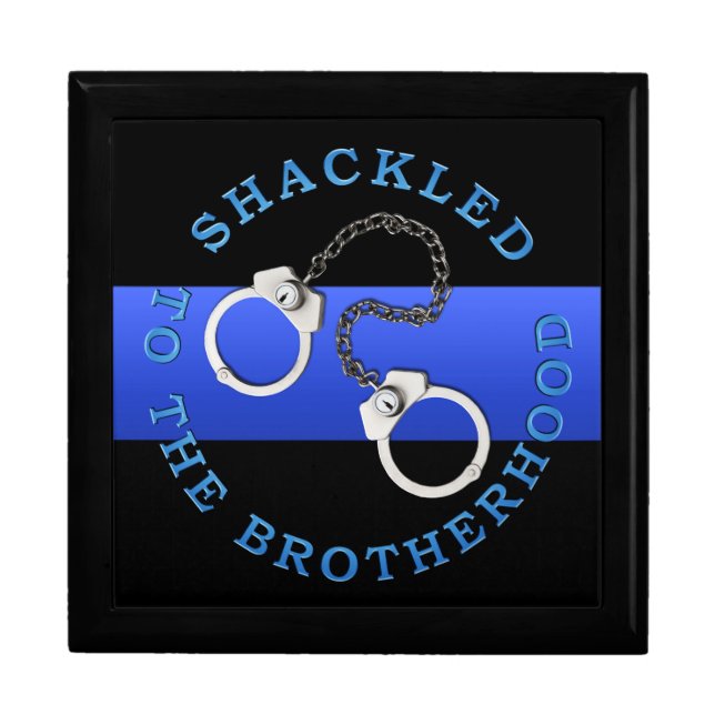 Thin Blue Line - Police Challenge Coin Box (Front)