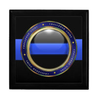 Thin Blue Line - Police Challenge Coin Box