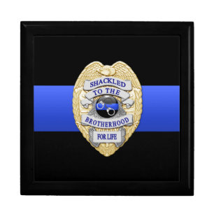 Thin Blue Line - Police Challenge Coin Box