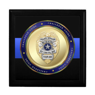 Thin Blue Line - Police Challenge Coin Box