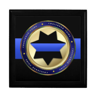 Thin Blue Line - Police Challenge Coin Box