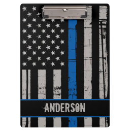 Thin Blue Line Police Clipboard
