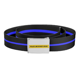 Thin Blue Line Police Crime Scene Tape Belt