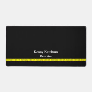 Thin Blue Line - Police Crime Scene Tape Desk Mat