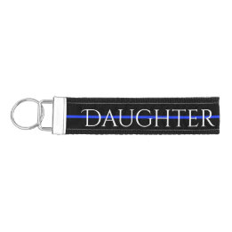 Thin Blue Line Police Daughter Officer Key Chain
