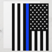 Thin Blue Line Police Flag (Front/Back)