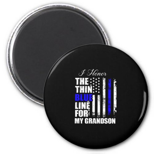 Thin Blue Line Police Flag Back The Blue Magnet