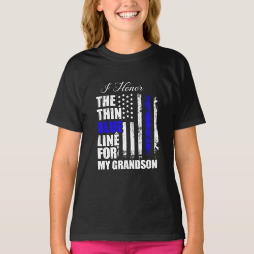 Thin Blue Line Police Flag Back The Blue T_Shirt