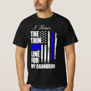 Thin Blue Line Police Flag Back The Blue T-Shirt