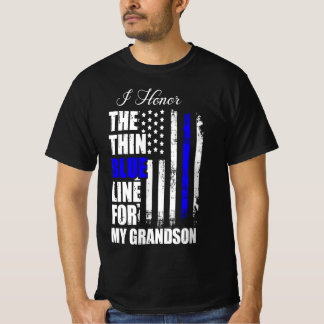 Thin Blue Line Police Flag Back The Blue T-Shirt
