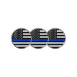 Thin Blue Line Police Flag Golf Ball Marker