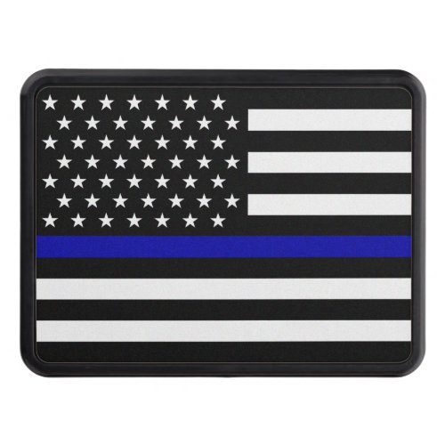 Thin Blue Line Police Flag Hitch Cover