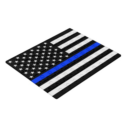 Thin Blue Line Police Flag Jigsaw Puzzle