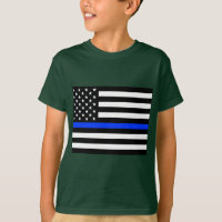 Thin Blue Line Police Flag
