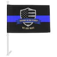 The Symbolic Thin Blue Line Law Enforcement Police Greeting Card by Garaga  Designs