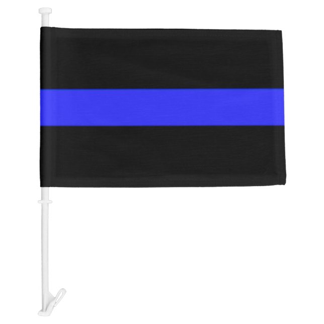 Thin Blue Line Police Funeral Flag (Front)