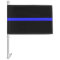 Thin Blue Line Police Funeral Flag
