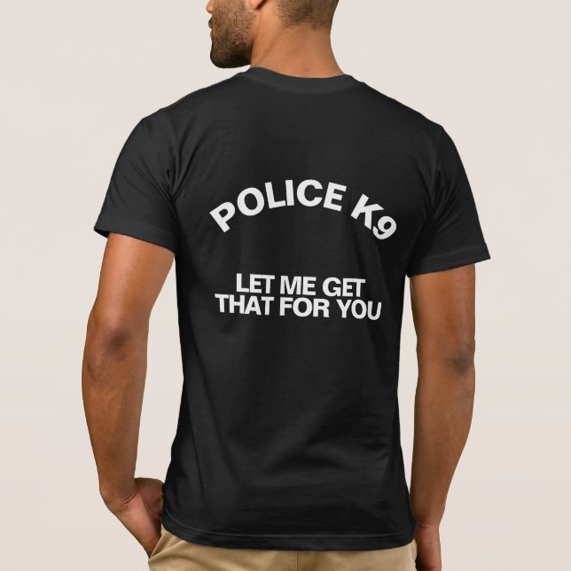 Thin Blue Line Police K9 T-Shirt (Back)