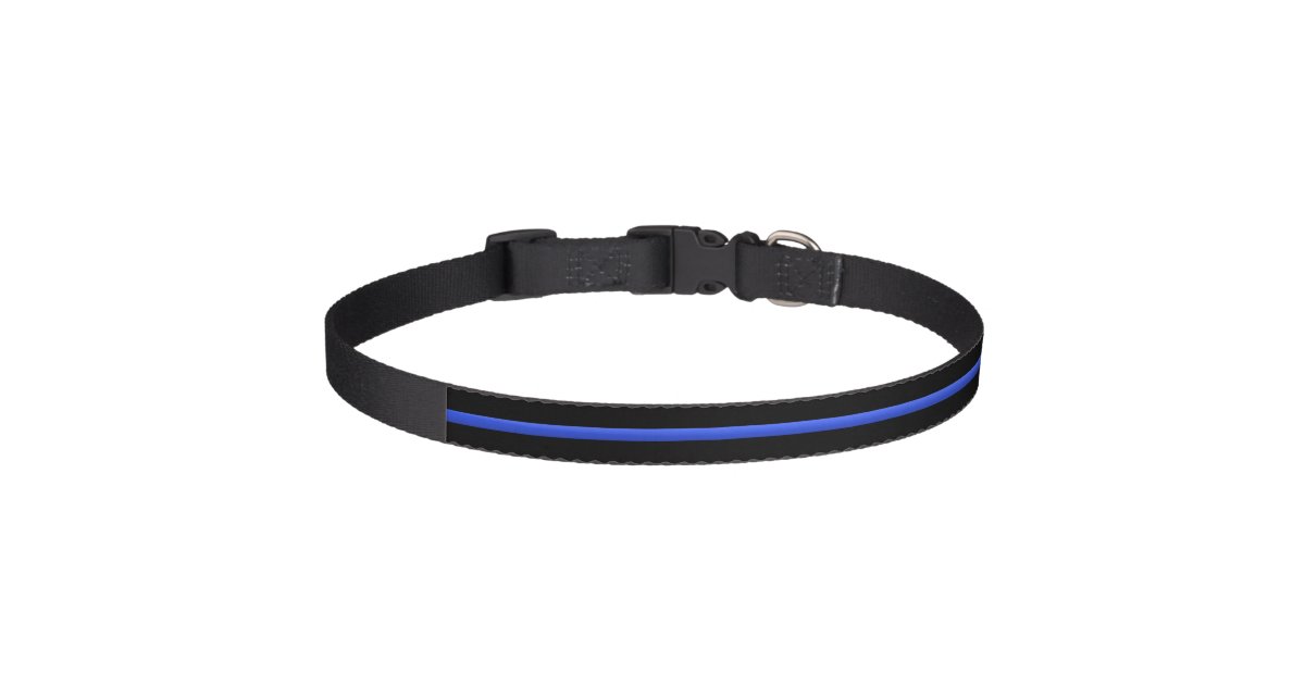 Thin Blue Line Police K 9 Dog Collar Zazzle Com