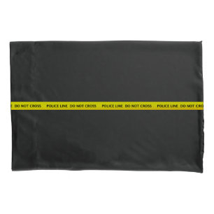 Thin Blue Line Police Line Crime Scene Tape Pillow Case