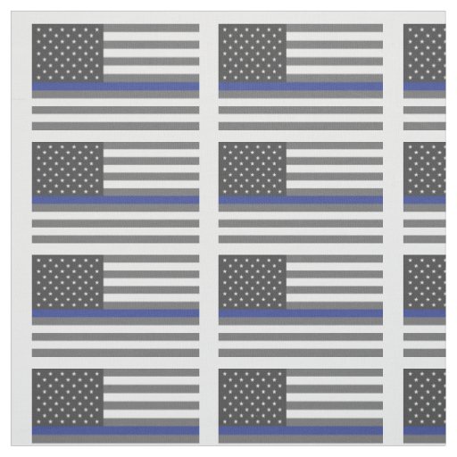 Thin Blue Line Police Lives Matter Fabric