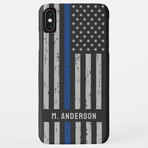 Thin Blue Line Police Officer  iPhone XS Max Case