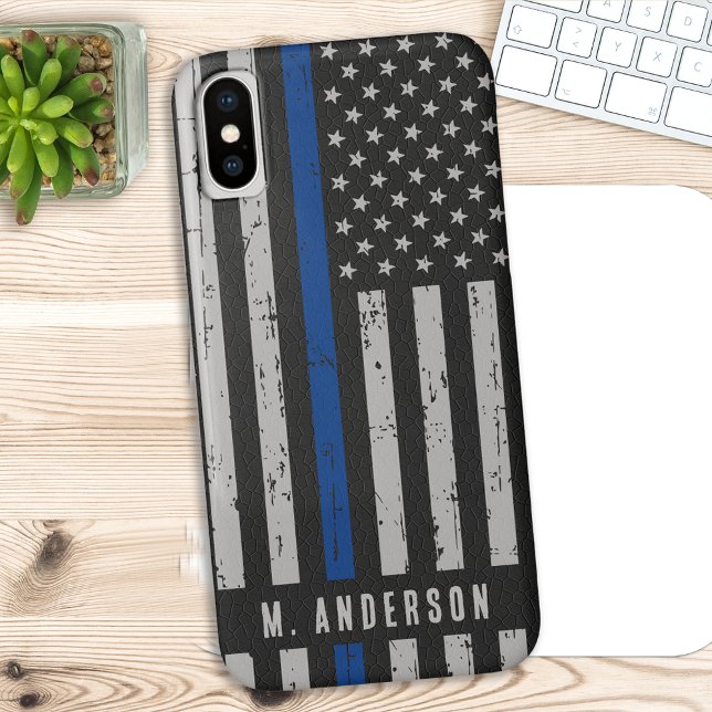 Thin Blue Line Police Officer  Case-Mate iPhone Case (Creator Uploaded)