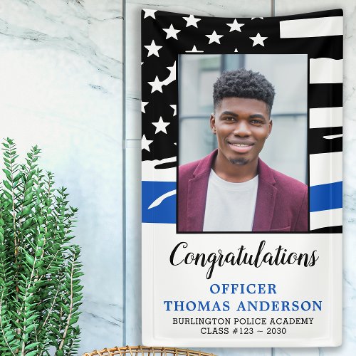 Thin Blue Line Police Officer Graduation Party
