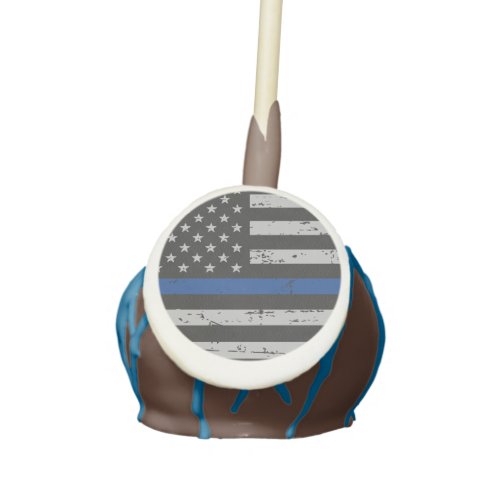 Thin Blue Line _ Police Officer _ Law Enforcement Cake Pops