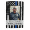Thin Blue Line Police Officer Photo Memorial 