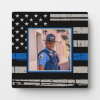 Thin Blue Line Police Officer Photo