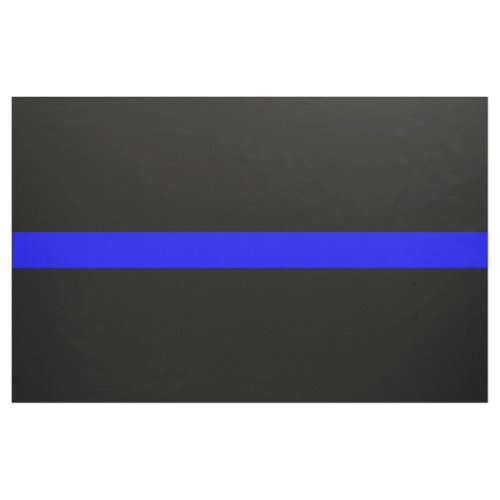 Thin Blue Line Police Officers Memorial Flag Fabric