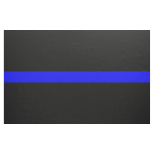 Thin Blue Line Police Officers Memorial Flag Fabric