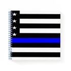 Thin Blue Line Police Officers Memorial Flag