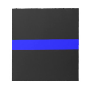 Thin Blue Line Police Officers Memorial Flag Notepad