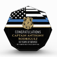 Thin Blue Line Police Retirement Law Enforcement