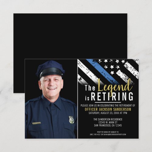 Thin Blue Line Police Retirement Party Photo