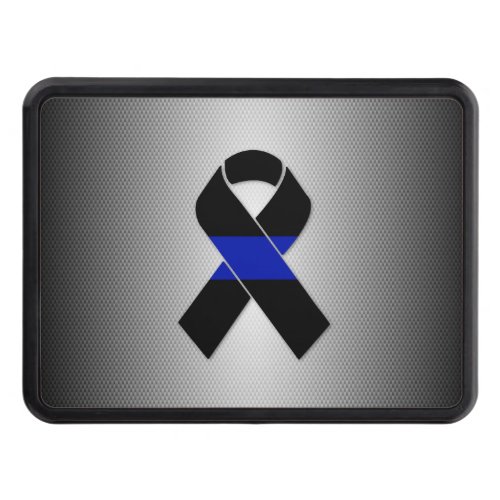 Thin Blue Line Police Ribbon Hitch Cover