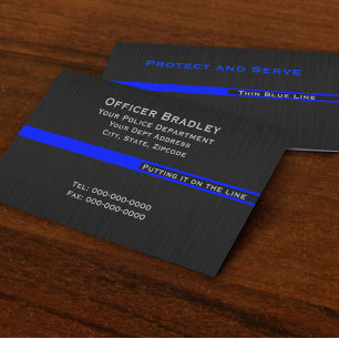 Thin Blue Line Police Support LEO Business Card