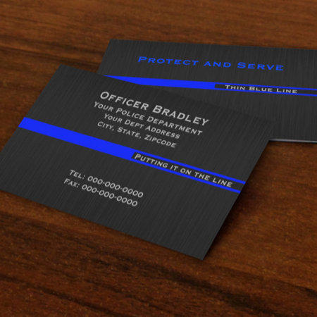 Thin Blue Line Police Support Leo Business Card