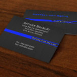 Thin Blue Line Police Support Leo Business Card at Zazzle