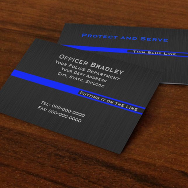 Thin Blue Line Police Support LEO Business Card (Creator Uploaded)