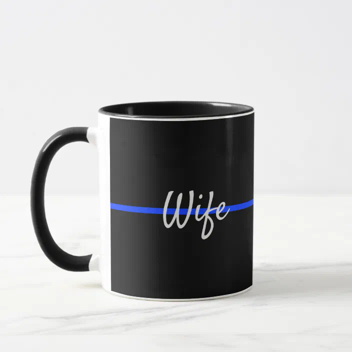 Thin Blue Line Law Enforcement Coffee Mug Black Mug Ceramic Mug Police Thin Blue Line Law Enforcement Coffee Mug Black Mug Ceramic Mug Police