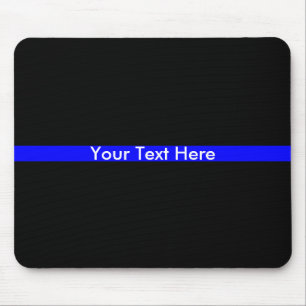 Thin blue line Police Support Mouse Pad