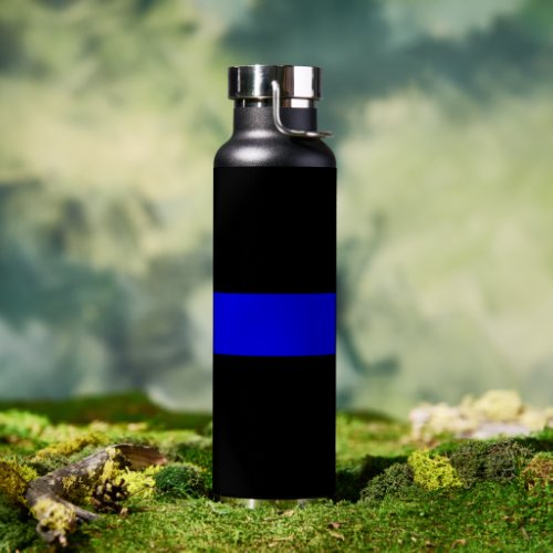 Thin Blue Line Police Supporter Thermal Tumbler Wa Water Bottle