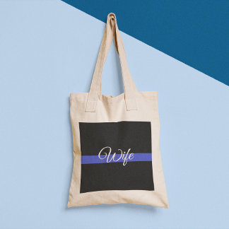 Thin Blue Line: Police Wife Tote Bag
