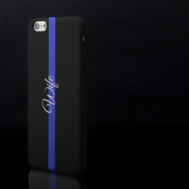 Thin Blue Line: Police Wife Uncommon iPhone Case (Creator Uploaded)