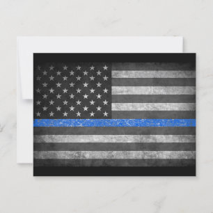 Thin Blue Line Postcard