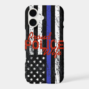 Thin Blue Line Proud Police Wife iPhone 17 Case